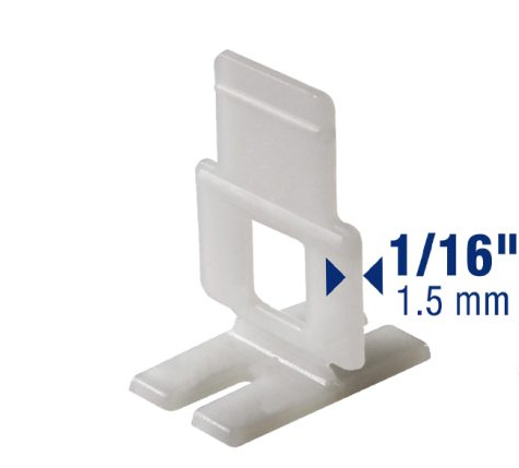 LASH 1/16" Leveling Clips, 4800 Count, Contractor Pack