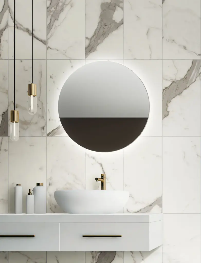 Matte Porcelain Tile in Capriccio Grey