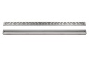 SCHLUTER-Kerdi-Line-style linear grate Floral brush stainles