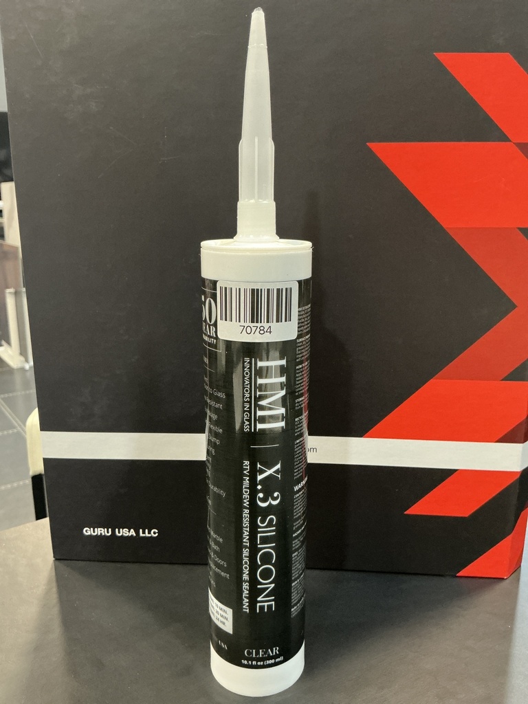 HMI MFG-X3 clear silicone 10.1 oz tube-sp-csx3