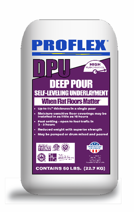 Self-Leveling Compound up to 1 1⁄2” Per Single Pour
