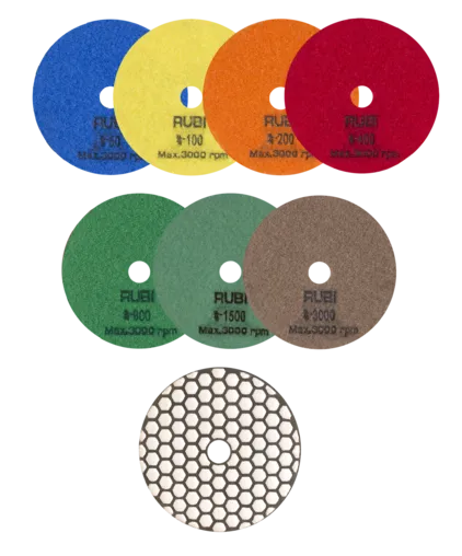 POLISHING PADS DRY RESINE 4" 