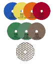 POLISHING PADS DRY RESINE 4" 