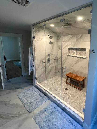 HMI  heavy  glass swing door