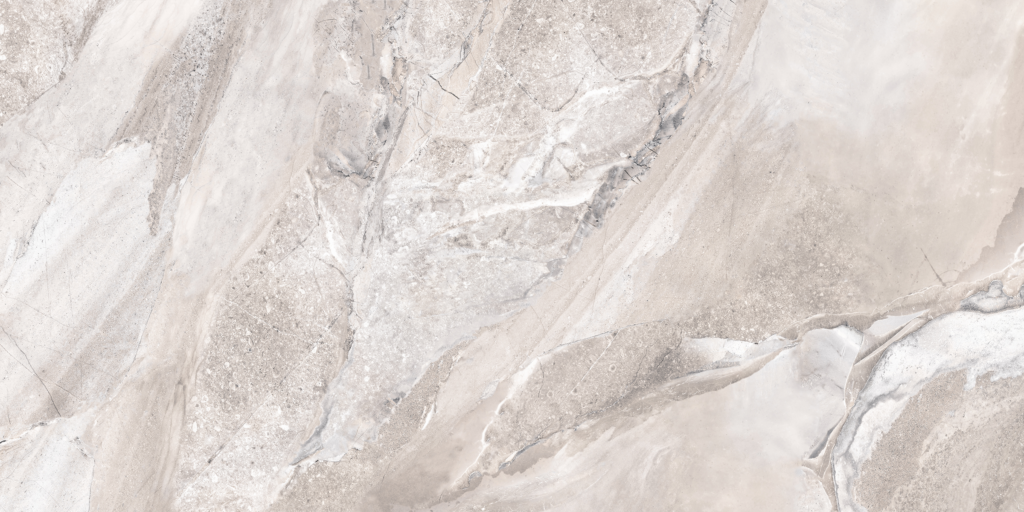 Fossilique Stone Bedrock Beige Polished Porcelain Floor 24 x 48