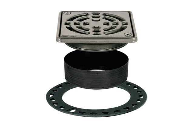 kerdi grate kit 4" 10 Color  STAINLESS STEEL 