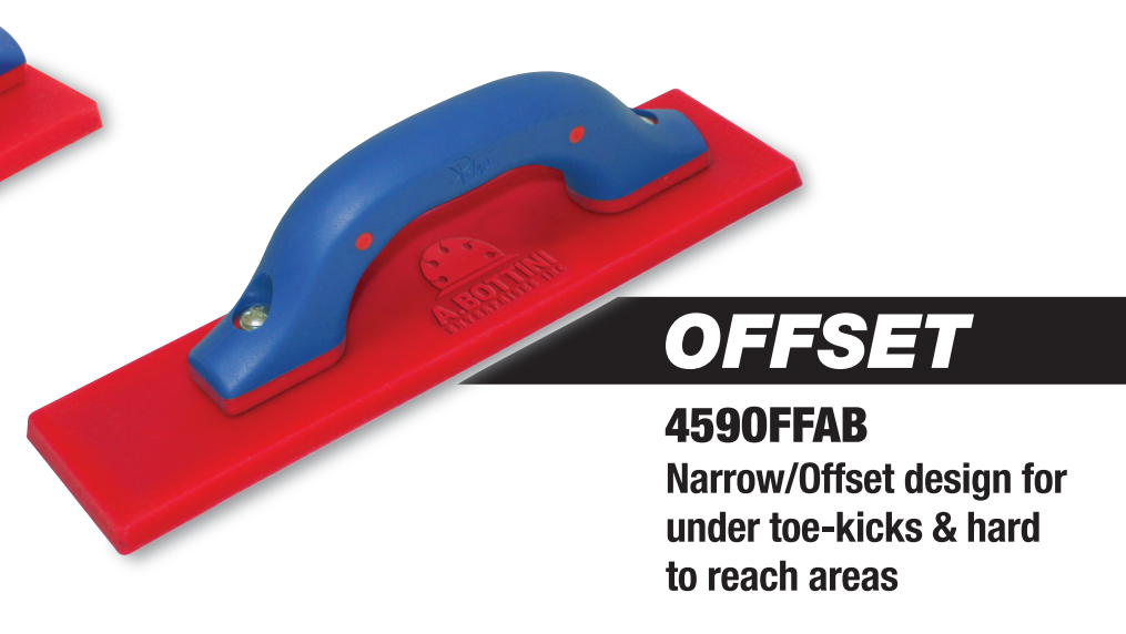 3" x 11-1/2" TruBlue Red Urethane Bottini Offset Float