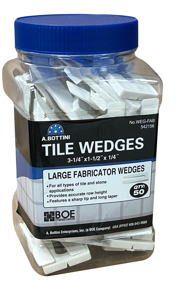3-1/4" x 1-1/2" x 1/4" Fabricators Wedge - 50 pc jar