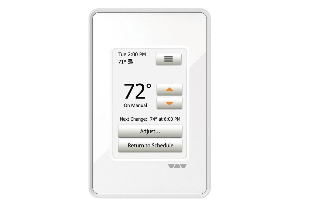 Touchscreen programmable digital floor thermostat