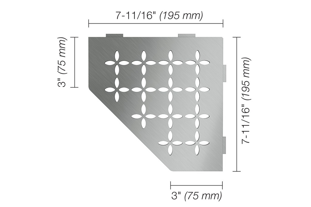 SCHLUTER-pentagonal corner  shelf-E 