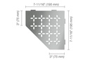 PENTAGONAL CORNER SHELF-E 
