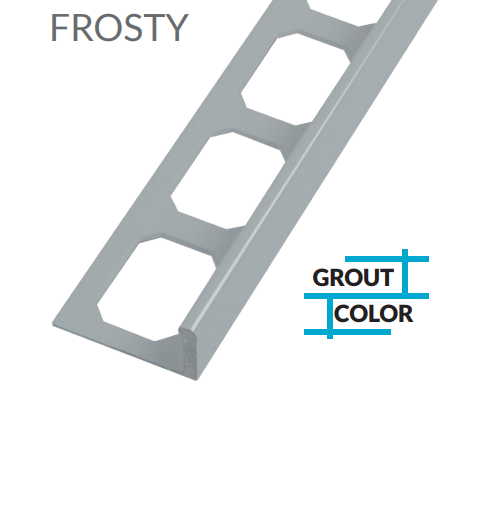 Laticrete  L-Shape Edge Profiles Made Of Color Coated Aluminum -FROSTY 