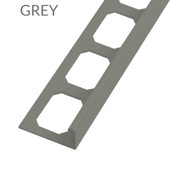 L-Shape Edge Profiles Made Of Color Coated Aluminum -GREY    8' FT  