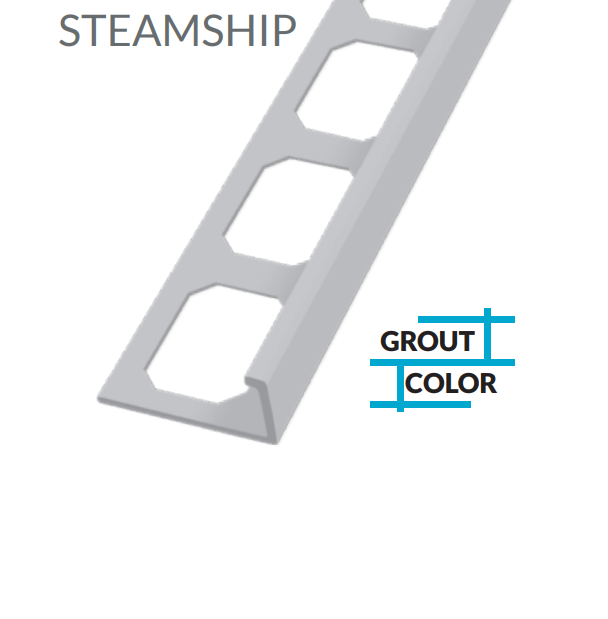 L-Shape Edge Profiles Made Of Texture Coated Aluminum STEAMSHIP - 8' FT 