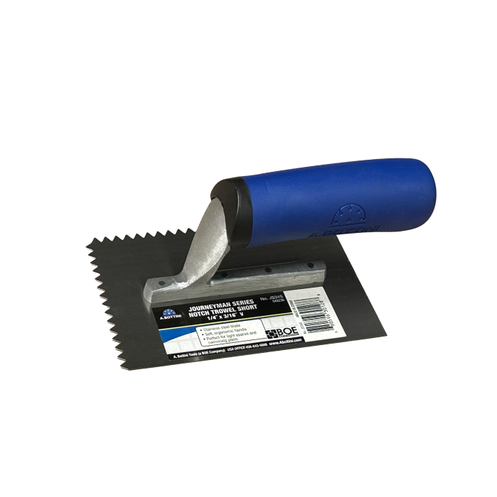 1/4" x 3/16" V Journeyman Series Short Notch Trowel