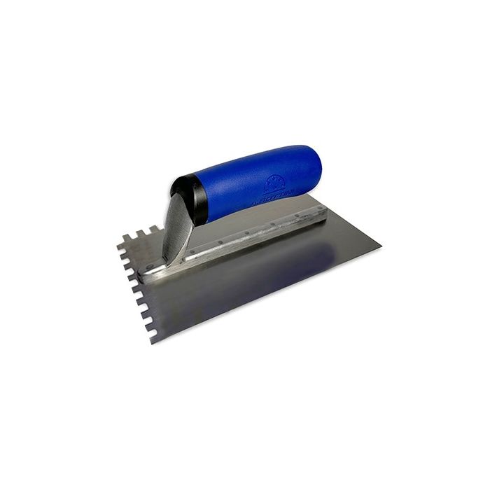 1/4' x 1/4" x 1/4" Square Journeyman Series Short Notch Trowel