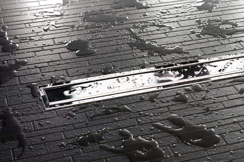 SCHLUTER-kerdi-grate Assembly - CHROME-SOLID