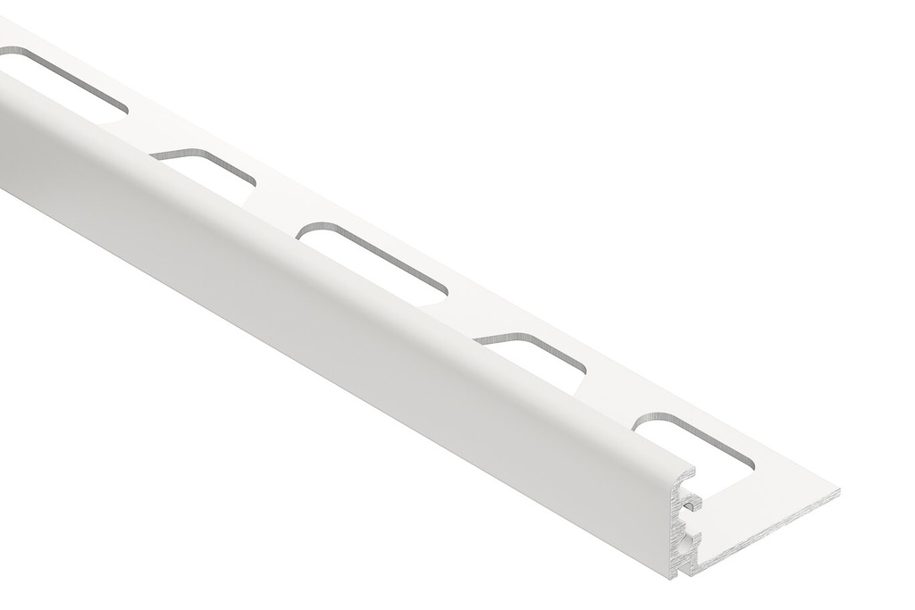 SCHLUTER-JOLLY Textured Color-coated Aluminum Matte White- Matte Black 8' ft