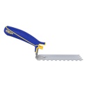 6 x 2 Comfort Grip Margin Trowel Square Notch 1/4 x 1/4 x 1/4