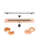 KERDI-LINE CHANNEL BODY CENTER KIT  STAINLESS STEEL