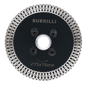 SUBRILLI 3 Inch Diamond Saw Blade Turbo Segment Carving Cutting Disc with Removable 5/8-11 Thread for Stone Granite Tiles