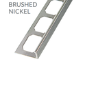 L-Shape Edgue Profiles Made Of Anodized Aluminum- BRUSHED NICKEL  - 8' F  