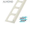 Laticrete  L-Shape Edge Profiles Made Of Texture Coated Aluminum -ALMOND  8' FT  