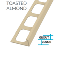 L-Shape Edge Profiles Made Of Texture Coated Aluminum TWILIGHT BLUE - 8' FT  