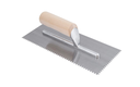 Wood Handle Trowel U-Notch 1/16" x 1/32" x 1/32